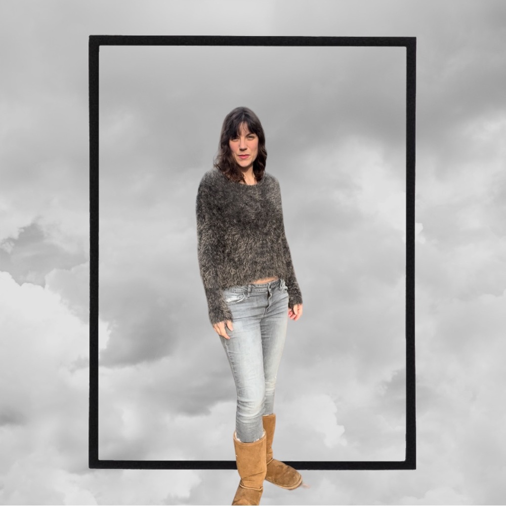 Abercrombie and Fitch super comfy, fuzzy sweater/long sleeve shirt
